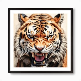 Tiger Painting Art Print