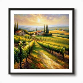 Tuscan Vineyards 2 Art Print