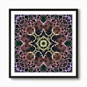 Pattern Of Purple Bubbles Art Print