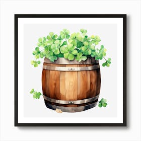 Barrel Of Shamrocks (10) Art Print