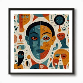 Portrait Of A Group Of People Art Print