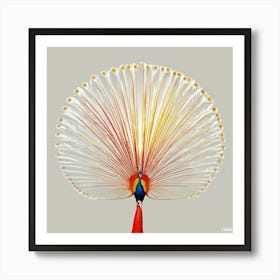 Abstract Peacock Feather Art Print