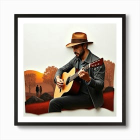 Acoustic Guitar 8 Art Print