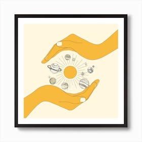 The Universe In Your Hands Art Print