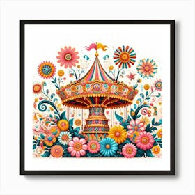 Carousel Art Print