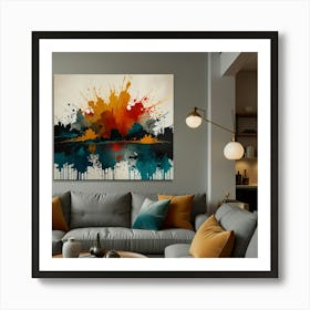 Abstract Cityscape Art Print