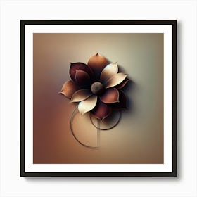 Abstract Flower 19 Art Print