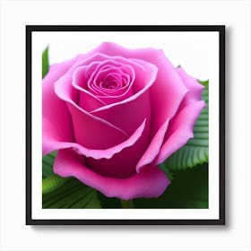 Pink Rose Art Print