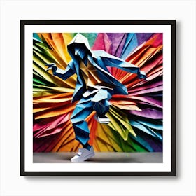 Origami Dancer 47 Art Print