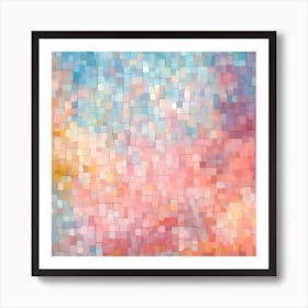 Abstract Mosaic Background Art Print