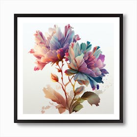Watercolor Flower Abstract 28 Art Print