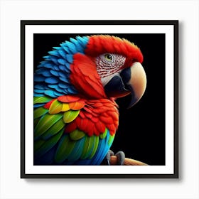 Colorful Parrot 4 Art Print