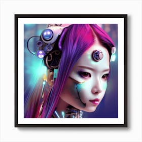 Robot Girl 5 Art Print