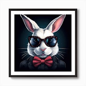 Rabbit In Sunglasses 1 Art Print