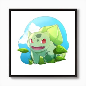 Bulbasaur pokemon art Art Print