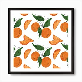 Abstract Orange Art Print