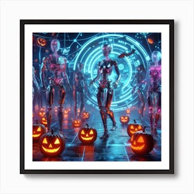 Halloween Futuristic Concept Art Print