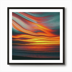 Sunset Painting Art Print