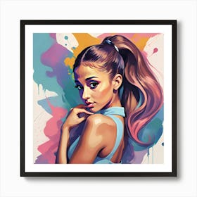 Ariana Grande Ar2 Art Print