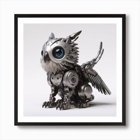 Robot Owl Art Print