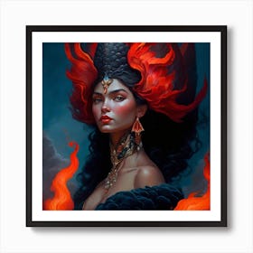 Fire Queen Art Print