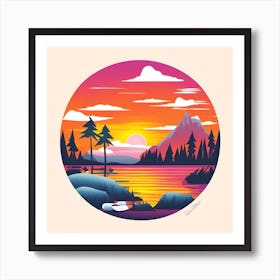 Majestic Vibrant Color Art Print