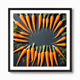 Carrots In A Circle 28 Art Print