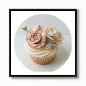 Elegant Sophisticated Cupcake Icing Roses Art Print