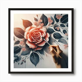 Rose Painting 1 Art Print