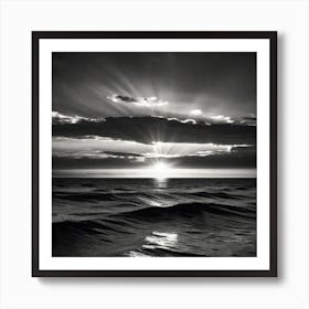 Sunrise Over The Ocean 7 Art Print