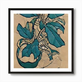 'Blue Flower' Art Print