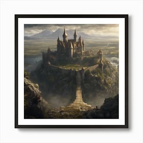 675029 Elden Ring Landscape, Castle, Epic, 8k, Realistic, Xl 1024 V1 0 1 Art Print