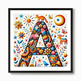 Letter A 1 Art Print