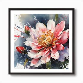 Peony Painting Art Print