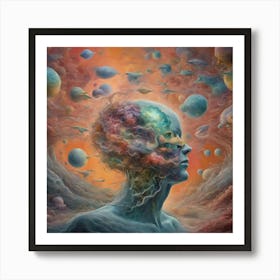 Chromatic Dawn of Existence Art Print