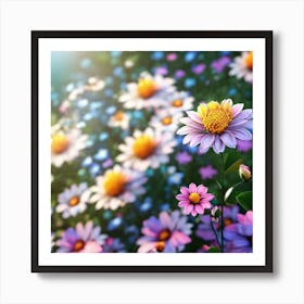 Daisy Field 1 Art Print