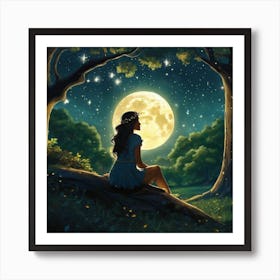 Full Moon Art Print