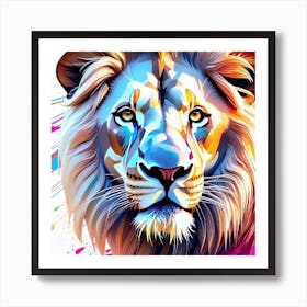 Lion Painting 93 Art Print