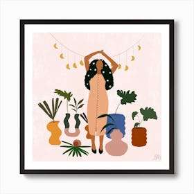 Crazy Plant Lady Art Print