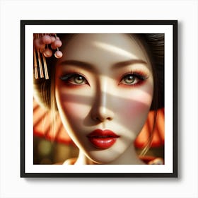 Creative Geisha Artwork 33 Art Print