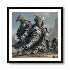 Armored Warriors Art Print