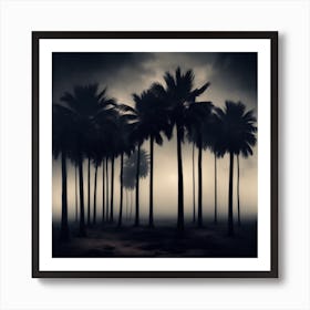  Black Palm Trees Art Prints  Art Print