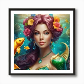 Gummy Bear Mermaid 4 Art Print