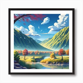 Landscape Painting 1 Art Print