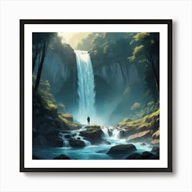 Whispers of the Waterfall Art Print