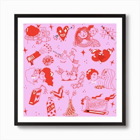 Valentine'S Day - Love In All Forms Art Print