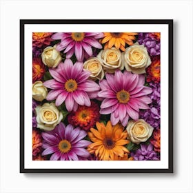 Bouquet Of Flowers Art Print