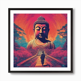 The Great Buddha Of Kamakura Japan Travel Poster Art Print by The