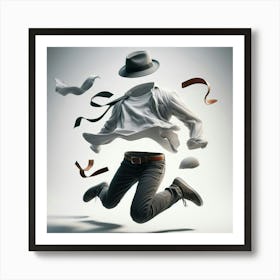 Man Jumping In The Air Art Print