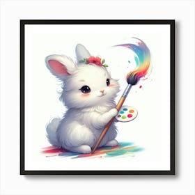 Illustration rabbit 1 Art Print